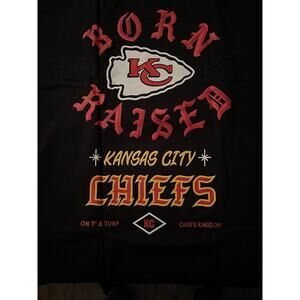 SIZE 3XL • Born X Raised x NFL x CHIEFS • Short Sleeve • Cross-Posted • Firm